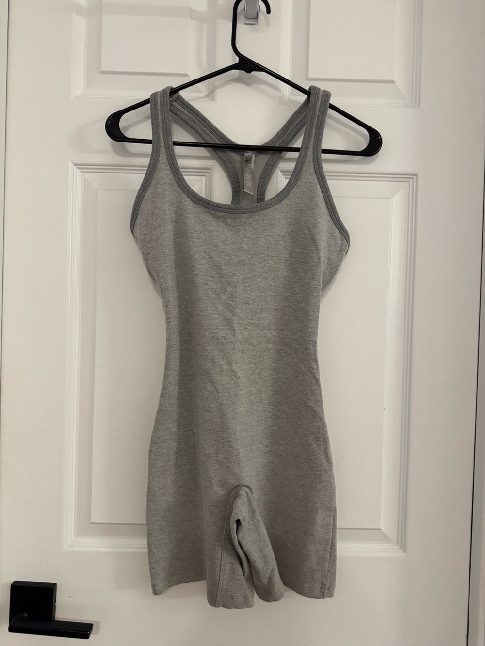 SKIMS Gray Racerback Romper